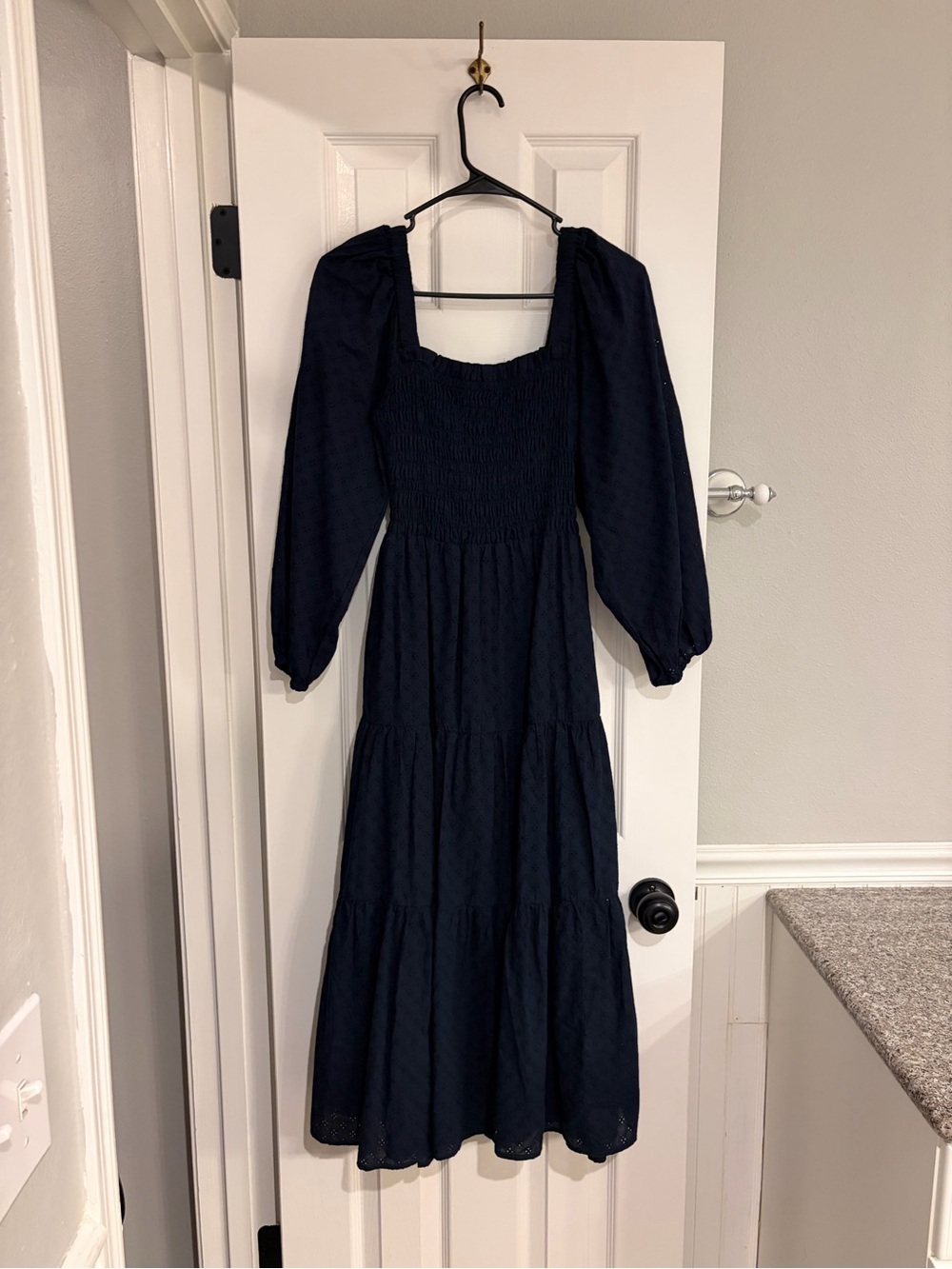 Madewell Lucie Cutout Dress Small Deep Indigo